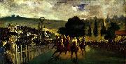Edouard Manet Racing at Longchamp, France oil painting artist